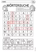 Vorschau - Arbeitsblätter - Wörtersuchsel " Buchstabe O/o" I Buchstabenstation I Kl. 1 - Seite 3