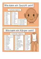 Vorschau - Anderer Materialtyp - Wörtersammlung für eine Personenbeschreibung - Seite 3