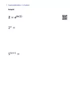 Vorschau - Arbeitsblätter - Exponentialfunktionen in e-Funktionen umwandeln - Deckblatt
