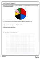Vorschau - Arbeitsblätter - Einführung Kreisdiagramme – verstehen, ablesen, zeichnen - Seite 3