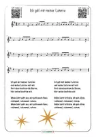 Vorschau - Arbeitsblätter - Musik Weihnachten Ich geh mit meiner Laterne Noten Texte QR zu Videos - Seite 3