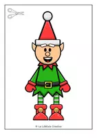 Vista previa - Manualidades / Dibujos para colorear - BUILD A CHRISTMAS CRAFTS ELF PUZZLE CONSTRUYE ELFO NAVIDAD - página 3