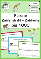 Vorschau - Poster - Zahlenstrahl bis 1000 - Plakate - Deckblatt
