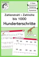 Vorschau - Arbeitsblätter - Zahlenstrahl bis 1000 - Hunderterschritte (Auszug) - Deckblatt