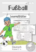 Vorschau - Arbeitsblätter - Lesemalblätter Fußball - WM 2026 - Deckblatt