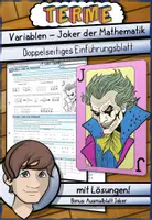 Vorschau - Arbeitsblätter - Variablen - Joker der Mathematik - Deckblatt