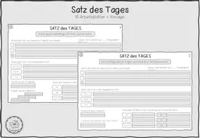 Vorschau - Arbeitsblätter - Materialpaket Satzglieder ab Klasse 3 - Seite 1