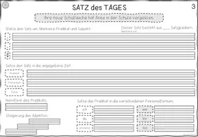 Vorschau - Arbeitsblätter - Satz des Tages: Klasse 3 - Seite 3