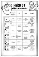 Vorschau - Arbeitsblätter - Herbst - Würfelgeschichte - Seite 2