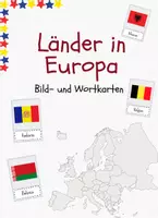 Vorschau - Poster - Länder Europas - Bild- und Wortkarten (DAF/DAZ) Flashcards - Deckblatt