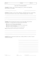 Vorschau - Arbeitsblätter - Test/Lernstandsüberprüfung (natürlicher) Treibhauseffekt - Deckblatt