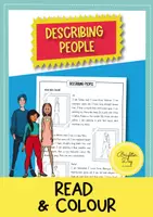 Vorschau - Arbeitsblätter - Describing People: read and colour; reading (Englisch) - Deckblatt