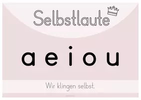 Vorschau - Poster - Lautarten: Selbstlaut Mitlaut Zwielaut Umlaut (Merkblatt) - Seite 2