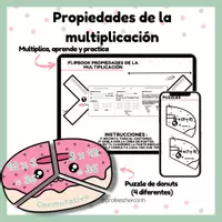 Vista previa - Hojas de trabajo - Flipbook propiedades de la multiplicación - Portada