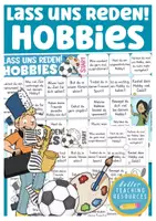 Vorschau - Stationenlernen - Hobbies Spiel - Sprechanlässe "Lass uns reden" - Deckblatt