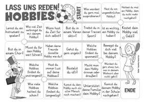 Vorschau - Stationenlernen - Hobbies Spiel - Sprechanlässe "Lass uns reden" - Seite 2