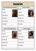 Vorschau - Arbeitsblätter - Die Entwicklung des Menschen - Seite 3