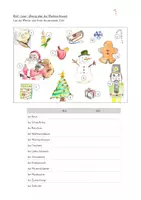 Vorschau - Arbeitsblätter - Bild-Lese-Übung und Reizwortgeschichte Weihnachten 🎄☃️ - Seite 2