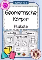 Vorschau - Fördermaterial/Inklusion - Geometrische Körper Plakate / Aushang - Deckblatt