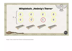 Vorschau - Arbeitsblätter - Mitspielsatz zur Filmmusik "Hedwig's Theme" - Seite 3