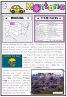 Vista previa - Hojas de trabajo - USA - Montana (Fact Sheets, Worksheets and Games) - página 2