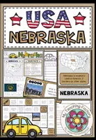 Vista previa - Hojas de trabajo - USA - Nebraska (Fact Sheets, Worksheets and Games) - Portada