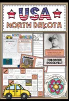 Vista previa - Hojas de trabajo - USA - North Dakota (Fact Sheets, Worksheets and Games) - Portada