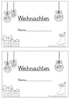 Vorschau - Arbeitsblätter - Mein erstes Mini-Heft zu Weihnachten Advent DAZ - Seite 1