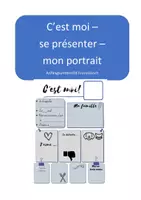 Vorschau - Arbeitsblätter - Materialpaket - se présenter - Anfangsunterricht Französisch - Deckblatt