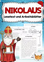 Vorschau - Arbeitsblätter - Nikolaus - Deckblatt