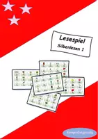 Vorschau - Spiele - Materialpaket Lesespiele Silbenlesen 1 und 2 - Deckblatt