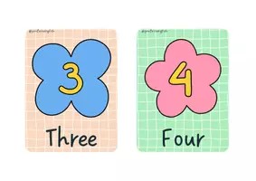 Vista previa - Tarjetas / Manipulativos - ¡Flashcards Numbers 0-9! - página 3