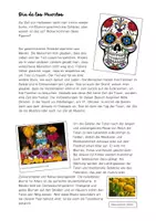 Vorschau - Arbeitsblätter - Dia de los Muertos Lesetext mit Fragen in 3 Niveaustufen Klassenzimmer mit Herz kmh - Seite 2