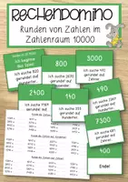 Vorschau - Anderer Materialtyp - Runden von Zahlen – Lesespiel und KV im ZR 10000 - Deckblatt