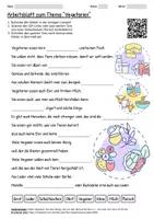 Vorschau - Arbeitsblätter - Arbeitsblatt "Vegetarier" + Onlineübung & MP3 + Mindmap + Infografik - Deckblatt