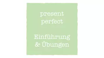Vorschau - Stundenentwürfe - present perfect - Einführung, Tafelbild, Übung - Deckblatt