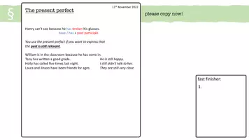 Vorschau - Stundenentwürfe - present perfect - Einführung, Tafelbild, Übung - Seite 2