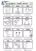 Vorschau - Arbeitsblätter - Englisch Arbeitsblätter: Animals and Pets - Seite 1