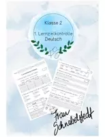Vorschau - Test - Lernzielkontrolle (Nomen, ABC, abschreiben) - Deckblatt