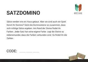Vorschau - Spiele - Satzdomino (Das Haus der Wörter, Best Case Escape Room) - Seite 2