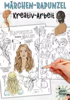 Vorschau - Stationenlernen - Rapunzel - Kunstprojekt - Kreativarbeit zu Märchen - Deckblatt
