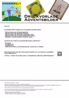 Vorschau - Mal- und Bastelvorlagen - Bastelvorlage Adventskranz, Adventbilder, Weihnachtskarten - Seite 1