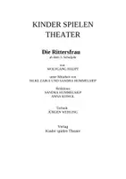 Vorschau - Unterrichtsreihen - Theaterstück: Die Rittersfrau - Seite 1