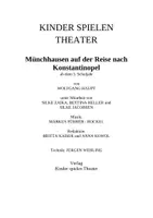 Vorschau - Unterrichtsreihen - Theaterstück: Münchhausen auf der Reise nach Konstantinopel - Seite 1