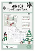 Vorschau - Arbeitsblätter - #danke11 Mini Escape Room Winter Klasse 1 - Deckblatt