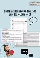 Vorschau - Stundenentwürfe - Unterrichtsentwurf "Sprachvarietäten/Dialekte" Q2– mit 1 bewertet - Deckblatt