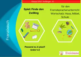 Vorschau - Spiele - Double - Wortschatzspiel für Französisch - Deckblatt