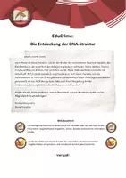 Vorschau - Interaktives Material - EduCrime - Die Struktur der DNA - Deckblatt