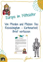 Vorschau - Arbeitsblätter - UR6 Europa im Mittelalter - 7. Stunde: Von Pferden und Pfalzen: Das Reisekönigtum (Brief verfassen) - Deckblatt