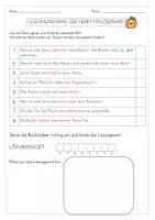 Vorschau - Arbeitsblätter - Lesespaziergang - Herbstspaziergang - Seite 1